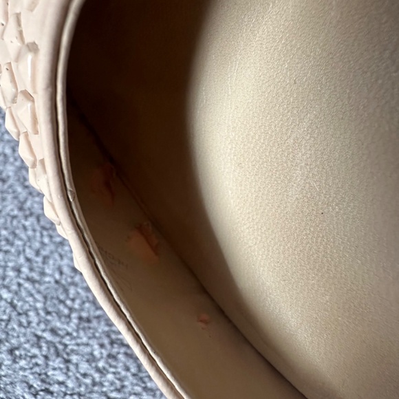 Zara blush coloured heels with edgy studs and ankle straps in size 7.5 - Picture 7 of 11